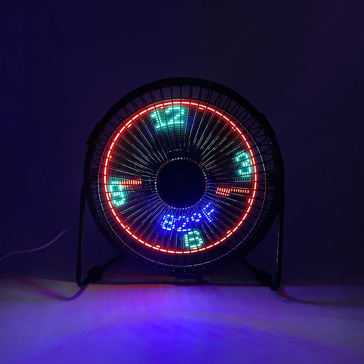 Miniatura 7 de Ventilador + Reloj LED USB